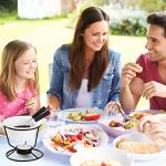 Luvan 4-Piece Fondue Set with Tealight Candles