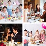 Luvan 4-Piece Fondue Set with Tealight Candles