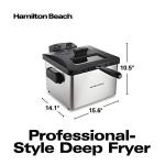 Hamilton Beach 4.5L Electric Deep Fryer with Lid