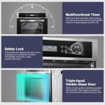 AMZCHEF 24" Built-In Electric Convection Oven