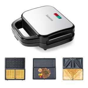 Samoris 3-in-1 Indoor Sandwich and Waffle Maker