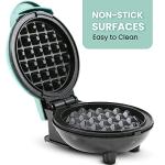Elite Gourmet Mini Nonstick Waffle Maker, Mint