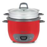 14-Cup Rice Cooker and Food Steamer, Red