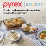 Pyrex Colors 9x13 Glass Baking Dish with Lid