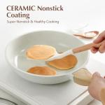 SENSARTE Nonstick Ceramic Frying Pan with Lid