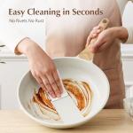 SENSARTE Nonstick Ceramic Frying Pan with Lid