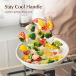 SENSARTE Nonstick Ceramic Frying Pan with Lid