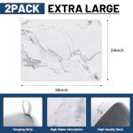 Hushee Extra Large Dish Drying Mats - 2 Pack