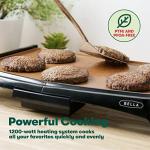 BELLA Copper Ceramic Griddle with Non-Stick Surface