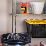 Hefty Strong 30 Gallon Black Trash Bags, 28 Count