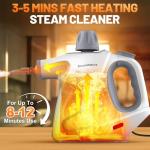 Handheld Pressurized Steam Cleaner with 11 Accessories