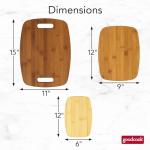 GoodCook Eco-Friendly Bamboo Cutting Board Set