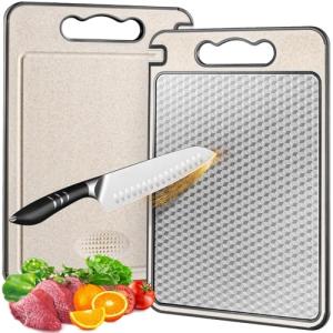 Large Non-Slip Stainless Steel Cutting Board