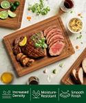 Bamboo Cutting Board Set with Juice Groove - 3 Pcs