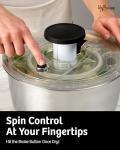 Lily&Stone Large Stainless Steel Salad Spinner