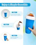 Bollove Portable Slushy Maker Cup with Straw