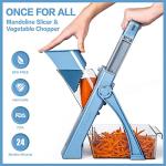 Adjustable Mandoline Slicer with Detachable Blades
