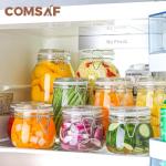 ComSaf 6-Piece Airtight Glass Canister Set