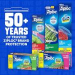 Ziploc Gallon Freezer Bags, 80 Count, Easy Fill
