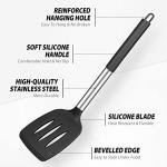 4-Piece Silicone and Stainless Steel Cooking Utensils Set