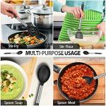 4-Piece Silicone and Stainless Steel Cooking Utensils Set