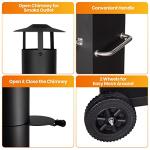 Portable Wood-Fired Pizza Oven for Backyard Cooking