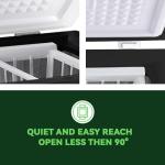 Compact Black Chest Freezer with Adjustable Thermostat