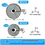S-Union Electric Range Burner Elements 4 Pack