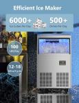 Coolski 100Lbs/24H Stainless Steel Ice Maker