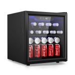EUHOMY 48 Can Mini Beverage Refrigerator with Glass Door