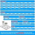 S-Union Electric Range Burner Elements 4 Pack