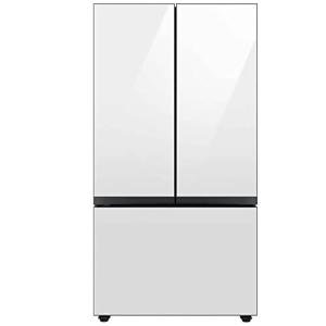 SAMSUNG 30 Cu. Ft. White Glass French Door Fridge