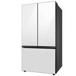 SAMSUNG 30 Cu. Ft. White Glass French Door Fridge