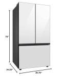 SAMSUNG 30 Cu. Ft. White Glass French Door Fridge