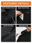 ORORO Men's Heated Jacket with 5 Heat Zones