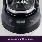 Mr. Coffee 5-Cup Programmable Coffee Maker, Black