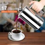 Secura 17oz Stainless Steel French Press Coffee Maker