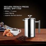 Secura 17oz Stainless Steel French Press Coffee Maker