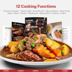 CARORI 9-in-1 Electric Pressure Cooker, 6 Qt