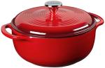 Lodge 4.5 Quart Enamel Cast Iron Dutch Oven