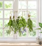 Herb Drying Rack Set with Golden Hooks
