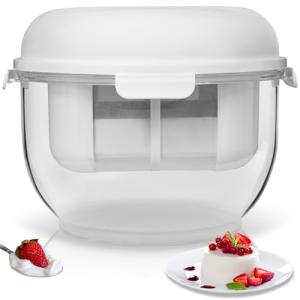 Yomate Greek Yogurt Maker with Strainer and Lid