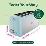 BELLA 4-Slice Long Slot Toaster with Auto Shut Off