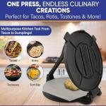 10-Inch Cast Iron Tortilla Press with Oil Paper