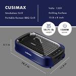 CUSIMAX Electric Smokeless Indoor BBQ Grill