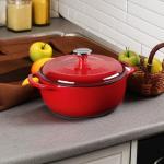 Lodge 4.5 Quart Enamel Cast Iron Dutch Oven