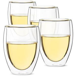 Double Wall Stemless Wine Glasses - Set of 4