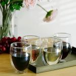 Double Wall Stemless Wine Glasses - Set of 4