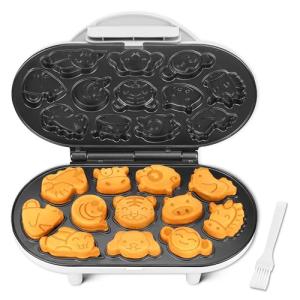 Animal Mini Waffle Maker with 12 Pancake Molds