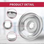 Stove Burner Drip Pans Set of 4 – Chrome
